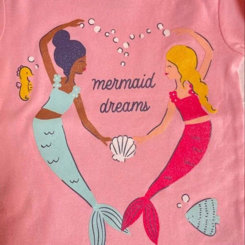 Carter’s Baby Girl “Mermaid Dreams” 4-Pc Pajama set 18 M